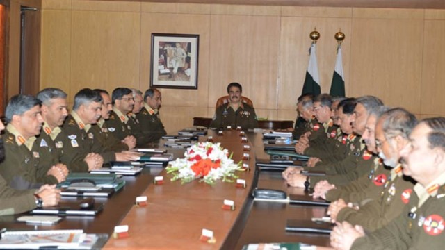 Corps Commanders discuss security issues