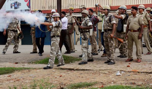 Protesters killed policeman in Amethi, India