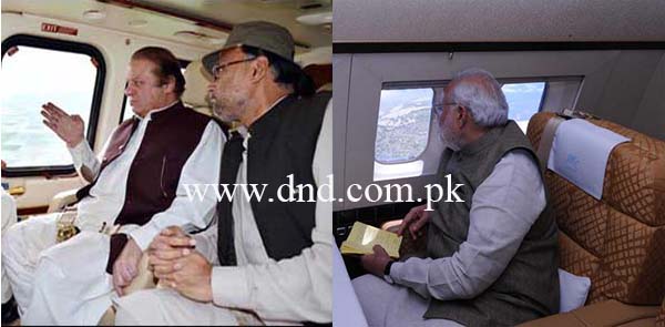 Indo-Pak Floods: Modi and Nawaz visited floods hit areas