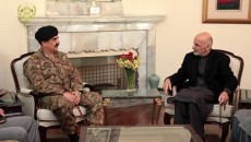 General Raheel Sharif and  Afghan President Ashraf Ghani in Kabul