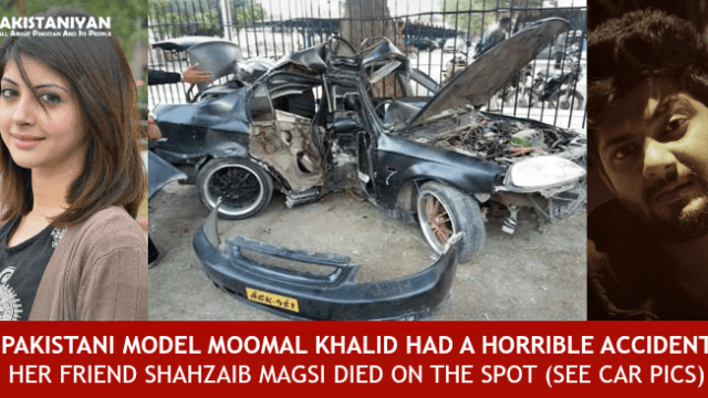 Moomal-Khalid-Shahzaib-Magsi-Car-Accident-Pics