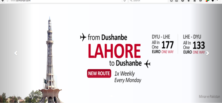 Lahore-Dushanbe flight operations squeezes to one flight a week 