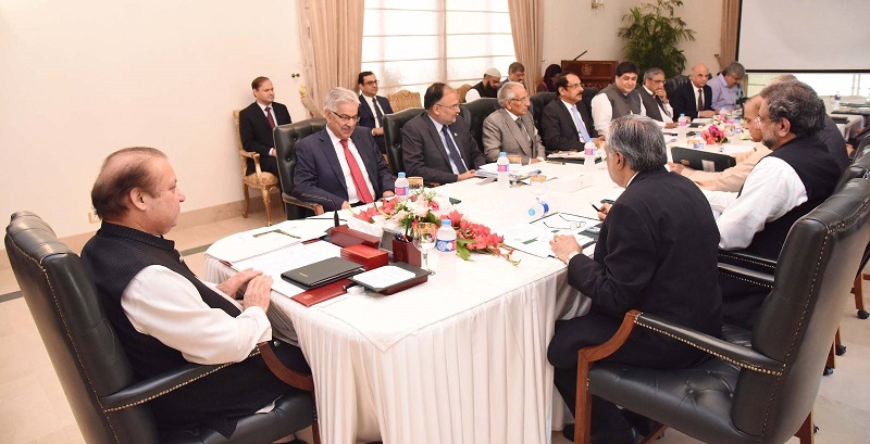 Nawaz Sharif Chairs Cabinet Meeting