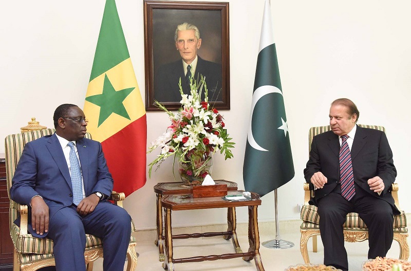 President of Senegal Macky Sall and Prime Minister Nawaz Sharif