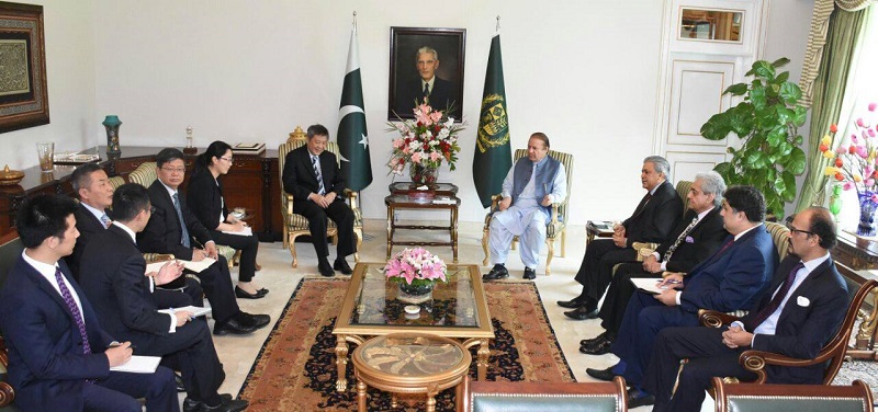 Wang Yundan and Prime Minister Nawaz Sharif