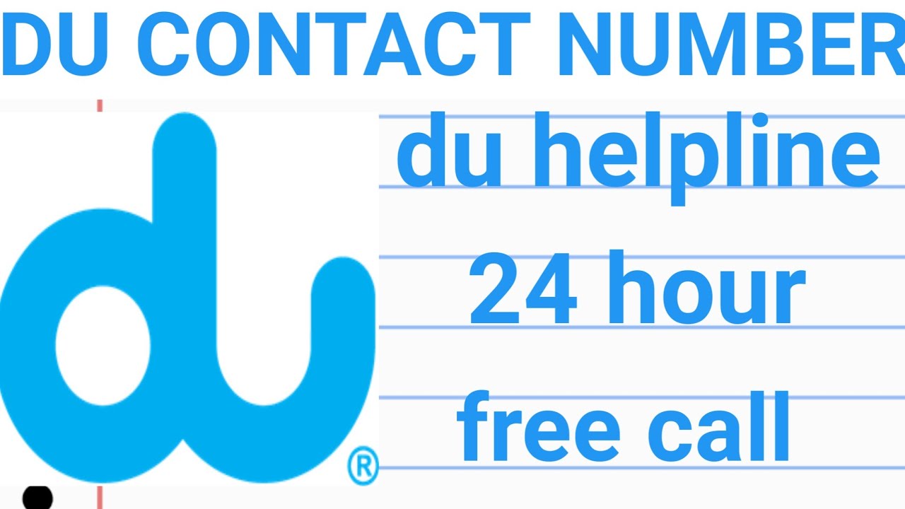 DU customer care number