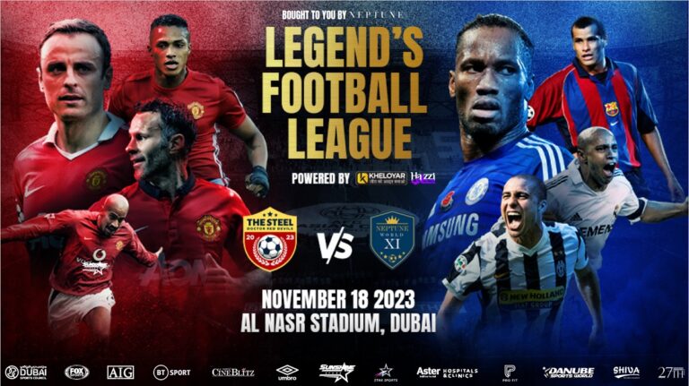 Legend’s Football League headed for a spectacular launch in Dubai on November 18