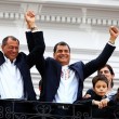 Ecuador's Rafael Correa declares re-election victory