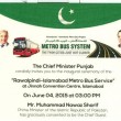 Islamabad-Rawalpindi metro bus service inauguration on Thursday