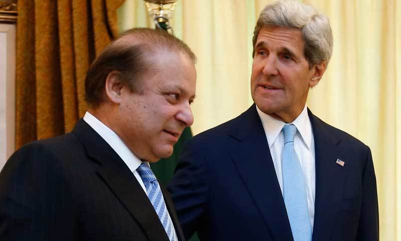 Kerry assures Nawaz US continued cooperation to Pakistan