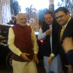 Narendra Modi and Nawaz Sharif at Jati Umra