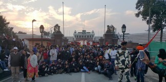 “People for Peace Cycle Rally” of Indian youth concluded at Indo-Pak Wagha Border