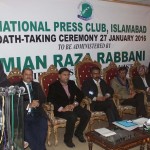 Rabbani administers oath at National Press Club