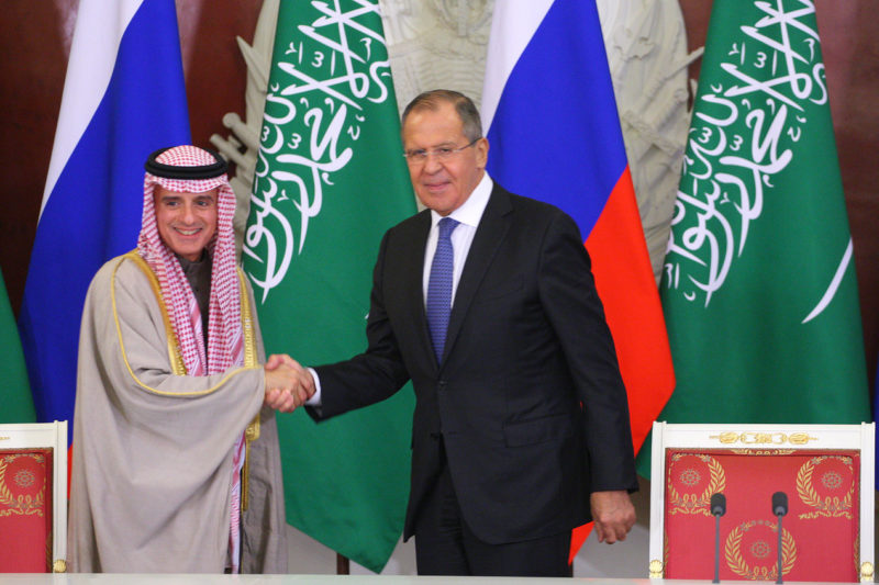Press conference of Russian Foreign Minister Sergey Lavrov and Saudi Foreign Minister Adel Al-Jubeir