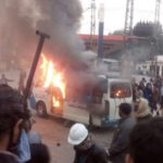 Samaa’s DSNG burnt by protesters