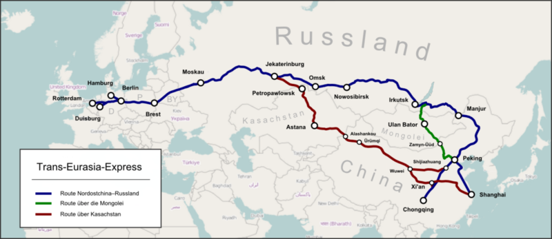 China and Russia kick off high-speed railway corridor "Eurasia" through Kazakhstan