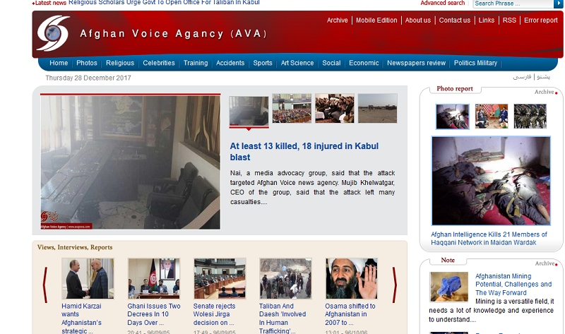 Afghan Voice News Agency