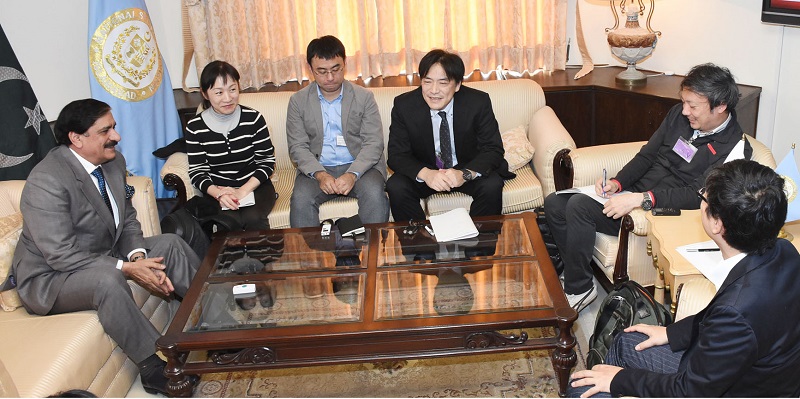 Japanese media delegation meets General Janjua