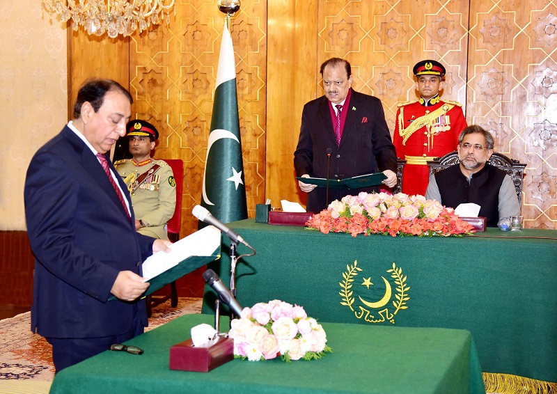 Rana Afzal takes oath as State Minister for Finance