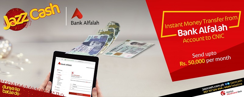 JazzCash, Bank Alfalah securing funds transfer across Pakistan