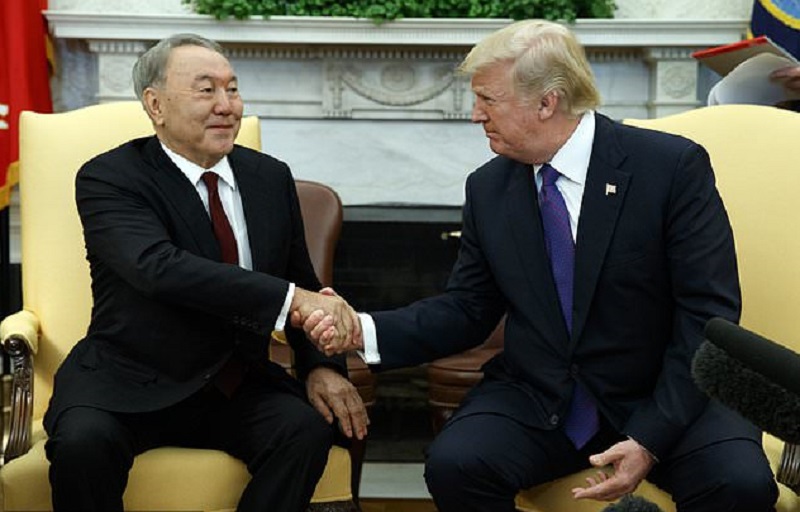 Trump hosts Nazarbayev at the White House
