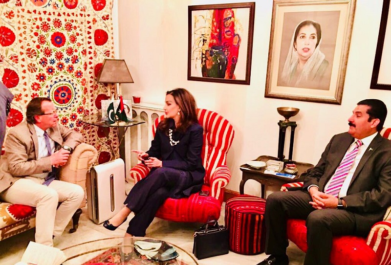 German envoy meets Sherry Rehman