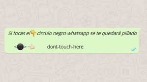 whatsapp black circle