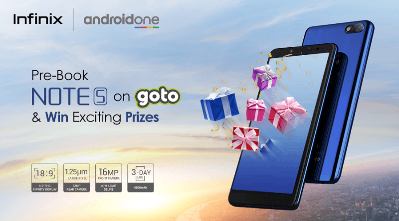 Infinix Partners with Goto.com.pk for Exclusive Note 5 Pre-Booking