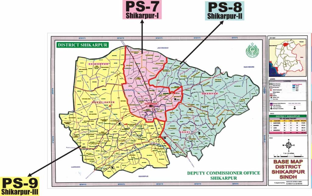 Provincial Assembly Constituencies Maps of Sindh for General Elections 2018