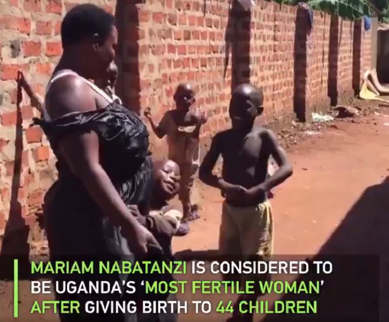 Watch video of 40 years old Mariam Nabatanzi who gave birth to 44 children