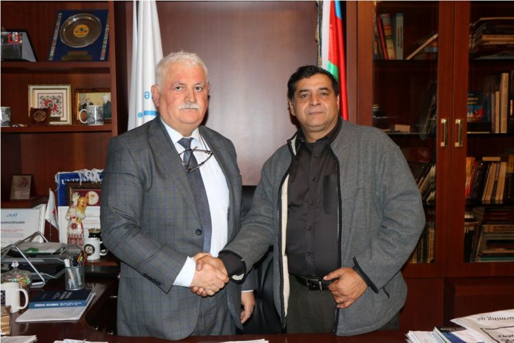 IEPF President Umud Mirzayev with Chief Editor of Dispatch News Desk (DND) News Agency from Pakistan