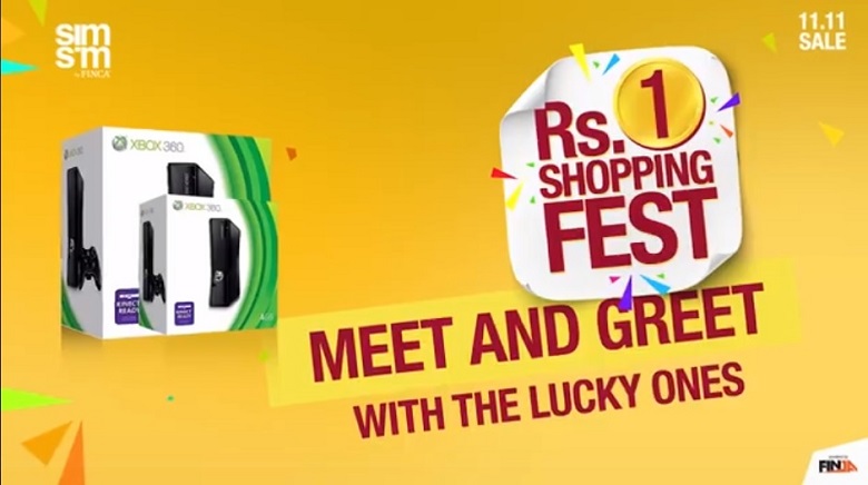 SimSim Pakistan Organizes Rs 1 Shopping Fest; Sells Xbox, iPhone & PS4for Rs 1 only