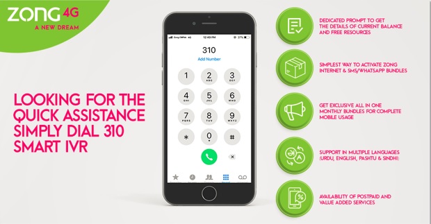 Zong 4G’s 310 Smart IVR – Leading Innovations in Customer Care