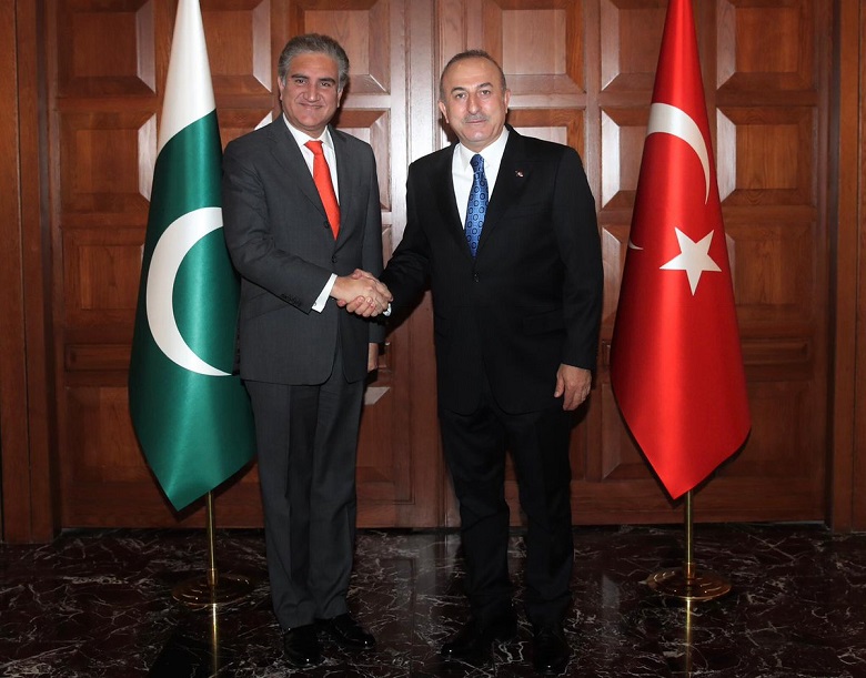 Republic Day of Turkey - The Foreign Minister Shah Mahmood Qureshi has extended felicitation to his Turkish Counterpart Mevlut Cavusoglu on 97th Republic Day of Turkey to be observed on October 29. The felicitation was extended to Turkey’s Foreign Minister Mevlut Cavusoglu when he called Qureshi on Wednesday, and exchanged views on matters of mutual interest and reviewed progress on bilateral cooperation in diverse fields. During the telephonic conversation, the two foreign ministers expressed satisfaction at mutual collaboration between Pakistan and Turkey at multilateral fora.  Shah Mahmood Qureshi reiterated appreciation for the principled stance taken by Turkey on the Jammu and Kashmir dispute and Turkey’s steadfast support in this regard. The foreign ministers agreed to remain in touch on issues of concern to the Muslim Ummah including the rising Islamophobia.  The Turkish foreign minister appreciated the stance taken by Prime Minister of Pakistan Imran Khan on the subject. Mevlut Cavusoglu also conveyed sympathies and condolences at the loss of precious lives in the Peshawar terrorist attack and reaffirmed Turkey’s solidarity with Pakistan.