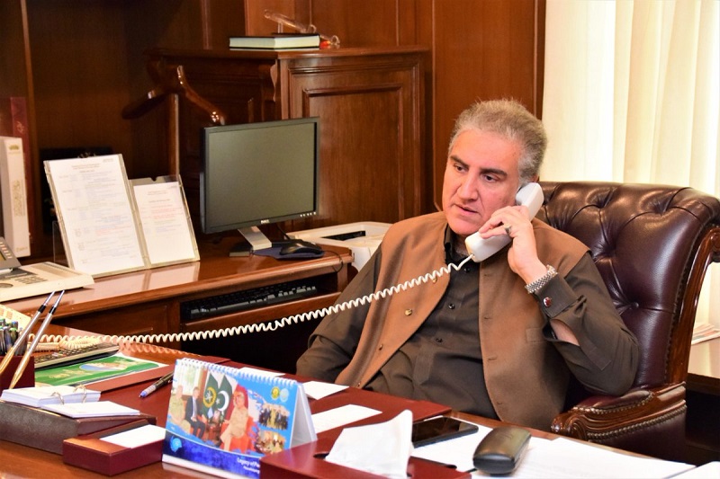 Shah Mahmood Qureshi - The Foreign Minister Shah Mahmood Qureshi on Wednesday held a telephonic conversation with his United Arab Emirates (UAE) Counterpart Sheikh Abdullah Bin Zayed Al Nahyan. During the talks, Shah Mahmood Qureshi thanked Sheikh Abdullah for enquiring about his health, his prayers and best wishes. The foreign minister also apprised his UAE Counterpart about the latest situation of the Coronavirus outbreak in Pakistan. Qureshi said that with the steps being taken by the government and especially after a smart lockdown in various cities, Pakistan is witnessing a downturn in the COVID-19 pandemic and recovered cases have been outnumbering new cases. The minister also congratulated the leadership and the people of the UAE on the successful launch of the first Arab Interplanetary Mission. Shah Mahmood Qureshi conveyed that the UAE's Mars Mission (Hope Probe) is a pride for all Muslims and a great contribution to human knowledge. The UAE foreign minister appreciated the response of the Pakistan government in tackling the pandemic. Sheikh Abdullah highlighted efforts of the UAE government in controlling the pandemic and shared that the UAE is engaged with efforts for working on developing a vaccine for the virus in collaboration with its international partners. The two ministers agreed to meet as soon as the COVID-19 pandemic is over.