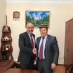 Ambassador Faisal Niaz Tirmizi and Osh Mayor Taalaibek Sarybashov