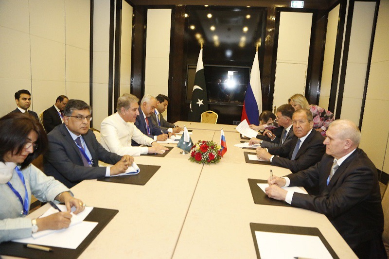 Shah Mahmood Qureshi and Sergey Lavrov sign Pakistan-Russia Joint Statement on No First Placement of Weapons in Outer Space