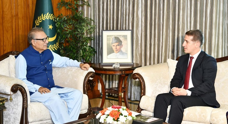 Ambassador of Azerbaijan Ali Alizada meets President of Pakistan