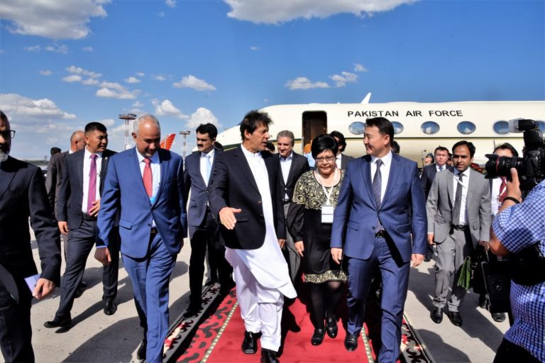 PM Imran Khan arrives Bishkek to attend SCO’s Council of the Heads of State Meeting