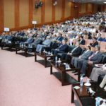 President Arif Alvi addressing the inaugural session of 44th International Nathiagali Summer College at National Centre for Physics.