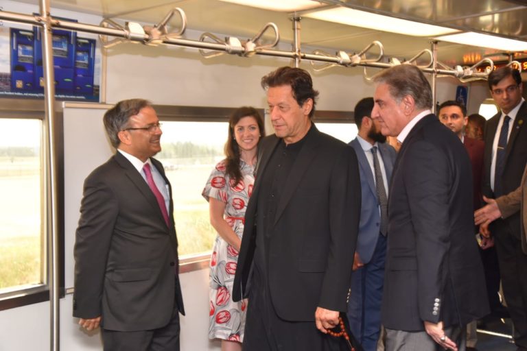 Prime Minister of Pakistan Imran Khan arrived in Washington on a passenger flight of Qatar Airways