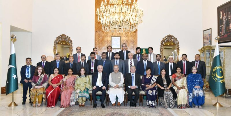 Participants of 111th NMC and Sri Lankan Civil Officers call on President Dr. Arif Alvi