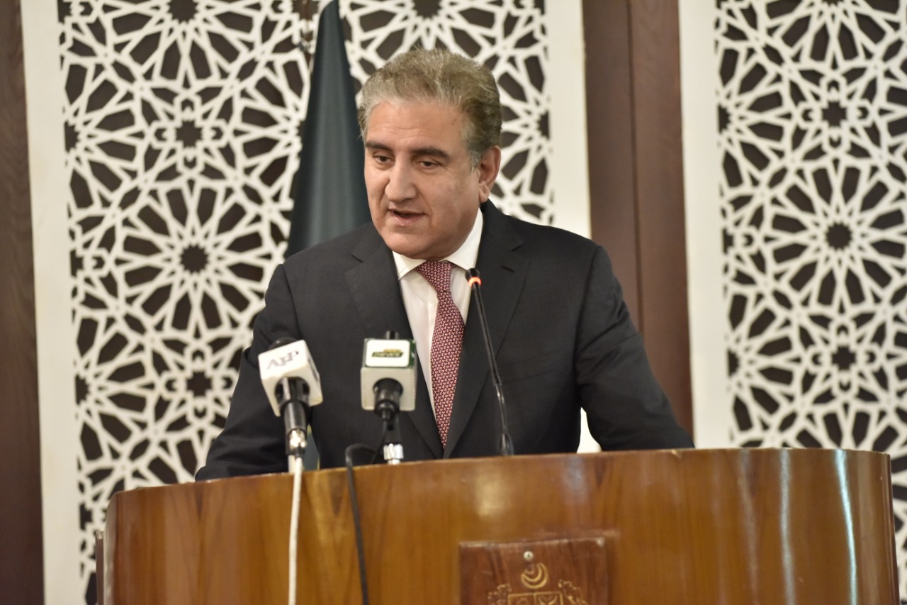 Shah Mahmood Qureshi - The Foreign Minister Shah Mahmood Qureshi has said that all the Regional Countries are concerned over the policies of the Bharatiya Janata Party (BJP) led government in India. While addressing a News Conference in Islamabad on Monday, the foreign minister regretted that the Indian government has made the South Asian Association for Regional Cooperation (SAARC) forum dysfunctional. Qureshi said that the Hindutva mindset of the Indian government poses a threat to regional peace and security. Shah Mahmood Qureshi also regretted that regardless of the breakout of COVID-19, the Indian government has not shown any flexibility in its persecution campaign in Occupied Jammu and Kashmir. He said that the Indian government continues to target the innocent Kashmiri population in the search and cordon operations. Responding to a question, the foreign minister said that the United Nations endorses Pakistan's stance on the outstanding Kashmir dispute. The foreign minister said that we have written several letters to the United Nations highlighting the atrocities unleashed against the innocent Kashmiri people by the Indian troops. Shah Mahmood Qureshi said that Pakistan has always respected the UN Security Council's resolutions but the Indian side has never accorded any respect to them. Qureshi said that reports of the UN Human Rights Commissioner speak volumes about the blatant human rights violations being committed in the Indian Occupied Jammu and Kashmir (IOJ&K). He said that the world should take notice of the situation in IOJ&K. Furthermore, he pointed out that a discriminatory attitude is being meted out to the Muslim population in India. He said that the massacre of Muslims in New Delhi has been reported by the world media.