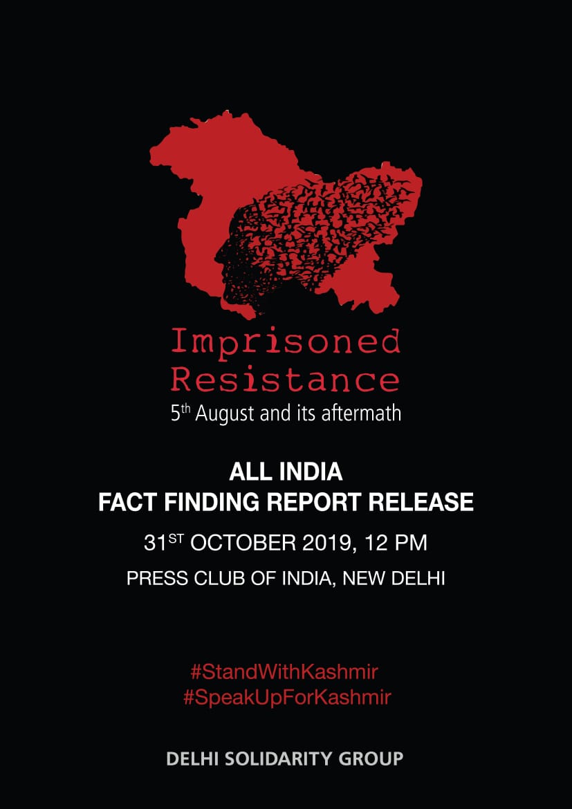 “Indian Army fighting against its own society”, indicates Facts Finding Report to be released on October 31 in Press Club of India New Delhi