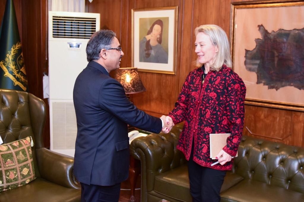 Ambassador Alice Wellscalled on Foreign Secretary Sohail Mahmood