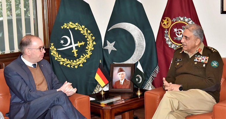 German State Minister for Foreign Affairs Niels Annen meets Pakistan Army Chief
