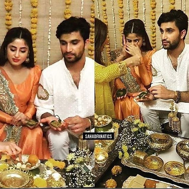 sajal ali and ahad wedding pics