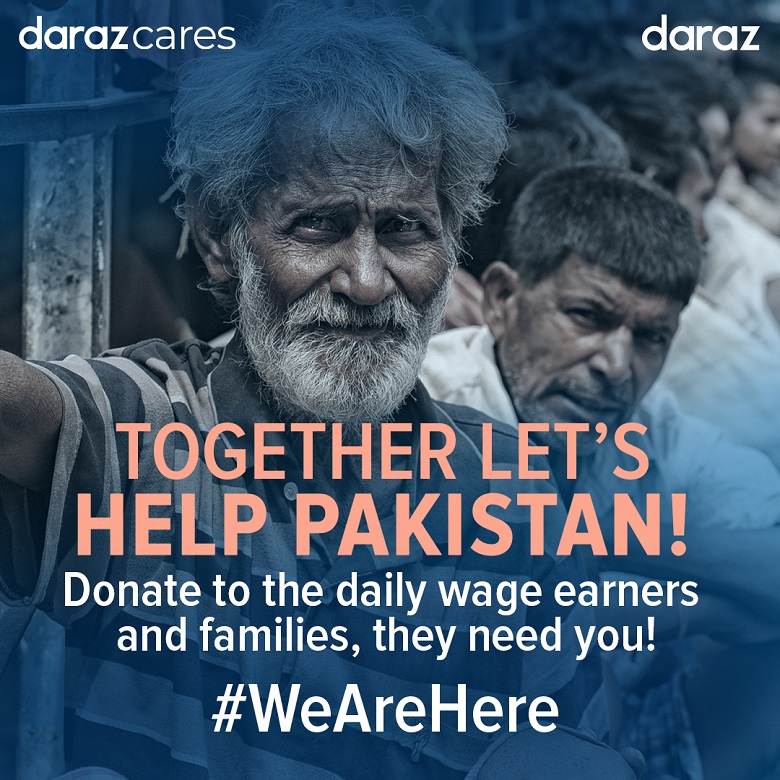 Daraz Pakistan - Daraz has opened up international payment gateways to enable overseas Pakistanis to donate to non-profit organizations and support daily wage earners and families in the underserved areas of Pakistan as they cope with the impact of Coronavirus. Daraz Cares recently launched “Together Lets Help Pakistan” – a donation campaign.