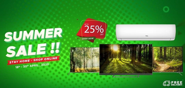 TCL Pakistan has launched the grand summer sale which is starting from Saturday and will end on April 30, 2020. TCL is catering to your entertainment needs by giving up to 25% discount on its LEDs and ACs.