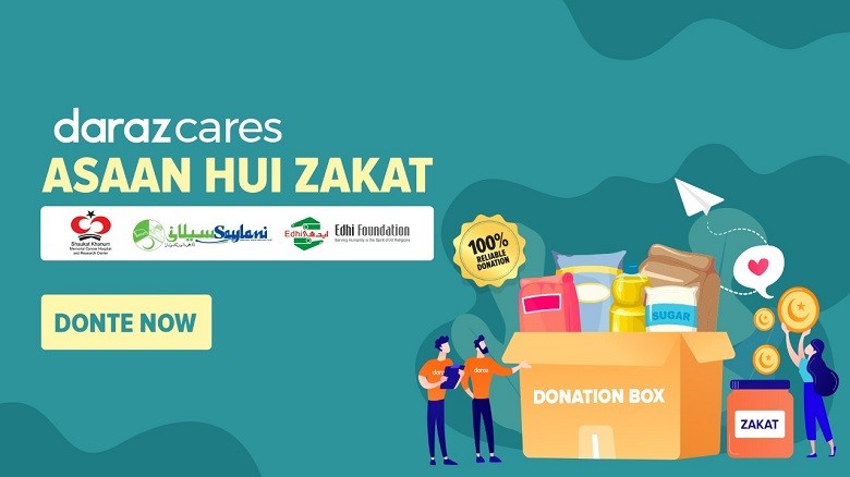 Daraz Asaan Hui Zakaat Campaign- Daraz has launched the Asaan Hui Zakaat Campaign 2020 to offer customers an easy and secure digital platform through which they can donate online to well-reputed non-profit organizations and help thousands of families across the Country who are in need of support during these uncertain times. The Campaign will allow donors to pay Zakat from their homes as they practice social distancing and reach beneficiaries in underserved areas across Pakistan.